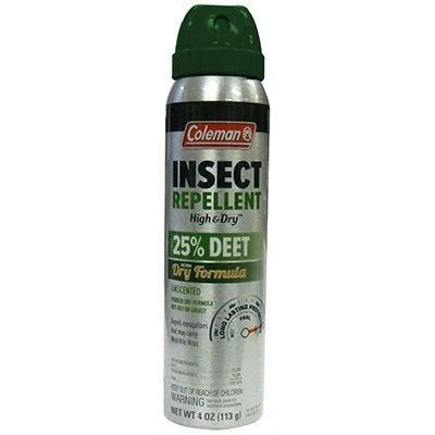 COLEMAN High & Dry Deet Insect Repellent, 4-oz. Aerosol