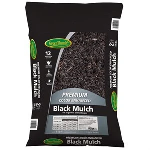 Black Colored Mulch, 2 Cubic Feet Bag