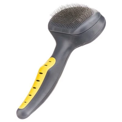 Gripsoft Dog Self-Cleaning Slicker Brush, Small