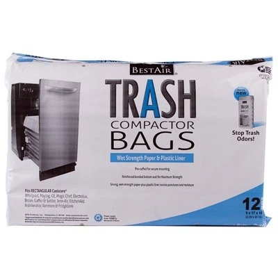Trash Compactor Bags, 2-Ply, 12-Pk.