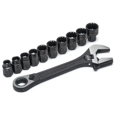 Wrench & Socket Set, 3/8-In., 11-Pc.