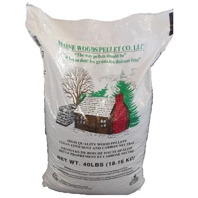 Premium Wood Pellet Fuel 40 Pounds Bag for Heating and Grilling