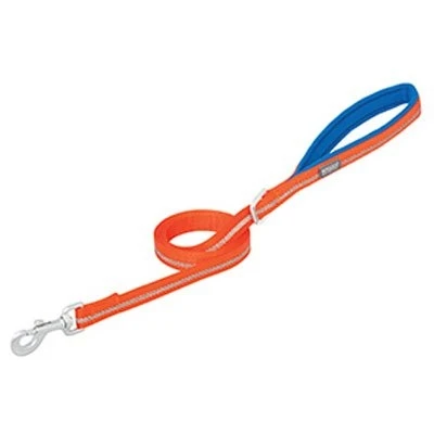 Terrain Dog Leash Lined Reflective Nylon Orange Three Quarter Inch by Six Feet