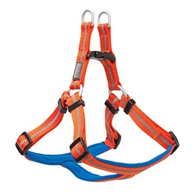 Small Orange Adjustable Terrier Harness for Dogs