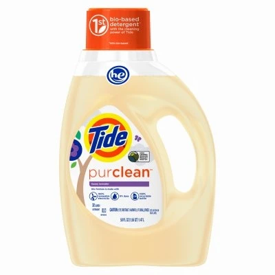 Purclean Laundry Detergent, Honey Lavender, 50-ounce - Eco-friendly Cleaning Power