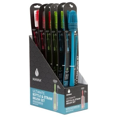 Bottle & Straw Brush Set, Assorted Colors