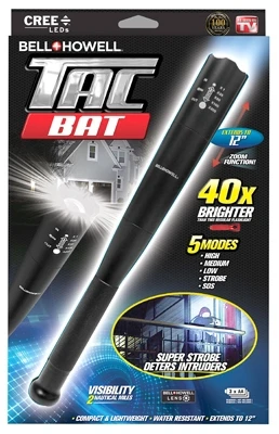 TacBat Defender Tactical Flashlight, High Lumen, Durable Aluminum, As Seen on Television