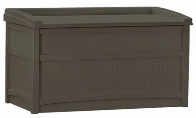 Deck Box With Seat, Java, 50-Gal.