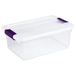 Clear View Latch Storage Box, 15-Qts.