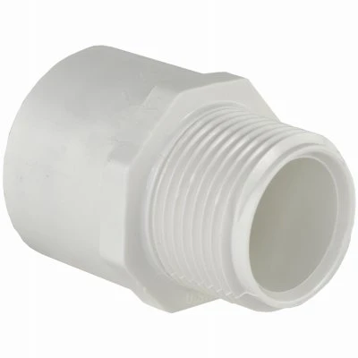 Schedule 40 PVC Pressure Male Adapter, White, 2 In.