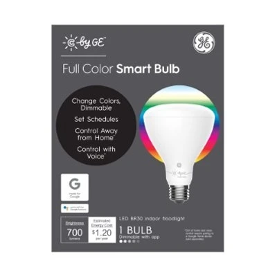 Cync LED Full Color Smart Bulb, Br30, White