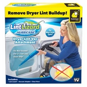 Hurricane Lint Lizard Dryer Vent Attachment 40" Long Vacuum Hose Cleaner