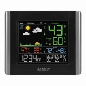 Wi-Fi Remote Monitoring Weather Station, Indoor/Outdoor Temperatures, Humidity