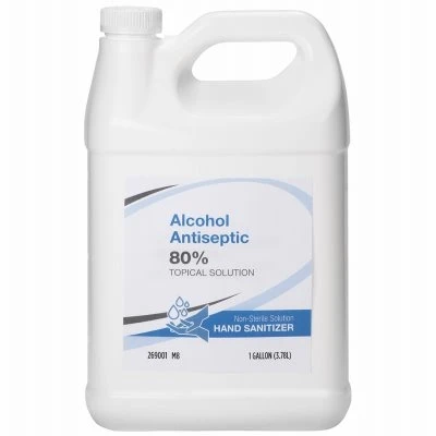 Liquid Hand Sanitizer, 80% Ethanol, Gallon