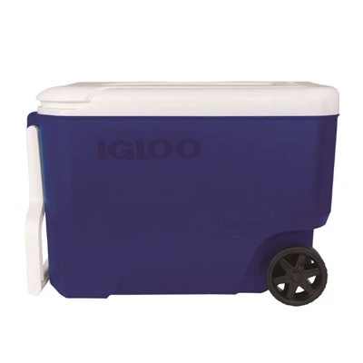 Wheelie Rolling Cooler, Majestic Blue, 38-Qts.