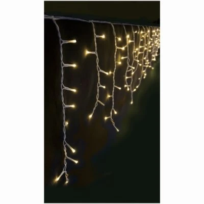 Icicle LED Starry Lights, Twinkling Warm White, 135 Count