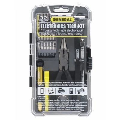 32-Pc. Electronic Tools Tech Kit for DIY Electronics Repairs