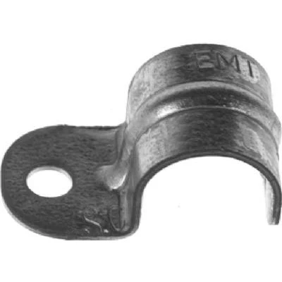 Conduit Fitting, EMT Strap, 1 Hole, 1-In.