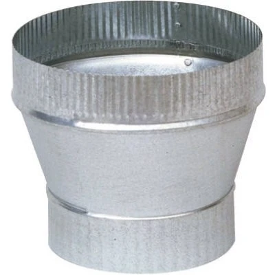 HVAC Duct Pipe Galvanized Taper Increaser, 6 x 8-In., 24-Gauge