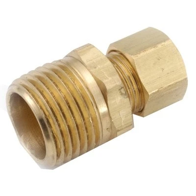 Brass Connector, 3/8 In. Compression x 3/8 In. MPT