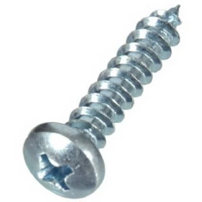 Sheet Metal Screws, Phillips Pan Head, Zinc, #10 x 2-1/2-In., 100-Pk.