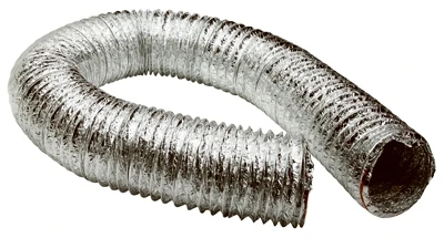 Clothes Dryer Transition Foil Flex Duct, UL 2158A, 4 In. x 8 Ft.
