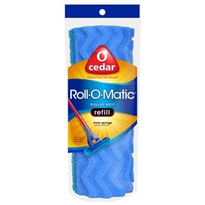 Roll-O-Matic Sponge Mop Refill, 8.5-In.