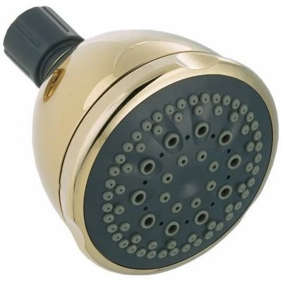 542995 5-spray Fixed Shower Head In Polished Brass, 3.69 In.