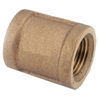 Pipe Fitting Coupling, Lead Free Brass, 1/8 In.