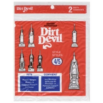 Dirt Devil Style  4/5  Vacuum Cleaner Belt, 2-Pack