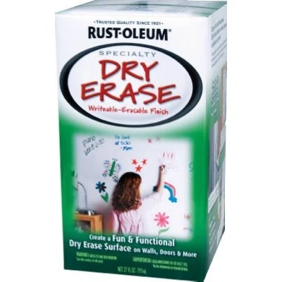 Specialty Dry Erase Brush On Paint, White, Qt.