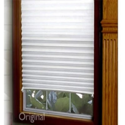 Original Pleated Window Shade, Light Filtering, White Paper, 36 x 72-In.