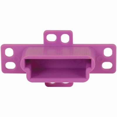 Drawer Track Backplate, Plastic, Purple, 1-1/4 inch Opening, 2-Pk.