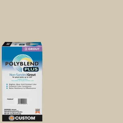 Polyblend Plus Non-Sanded Grout, Bone Color, 10 Pound Bag