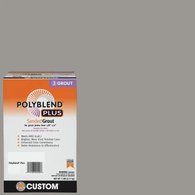 Polyblend Plus Sanded Grout in Delorean Gray, 7 Pound Container