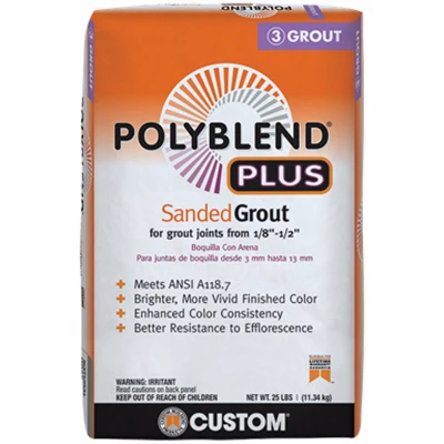 Polyblend Plus Sanded Grout, Haystack, 25 Lb.