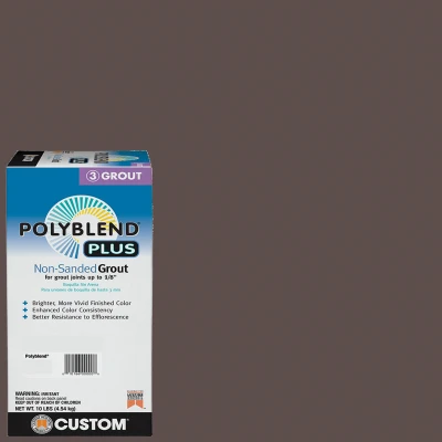 Polyblend Plus Non-Sanded Grout Brown Velvet 10 Pound Bag