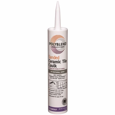 Polyblend Ceramic Tile Caulk, Sanded, Coffee Bean, 10.5 oz.