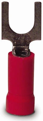 Spade Terminals, Vinyl Insulated, 4-6 Stud, 22-18 AWG, 20-Pk.