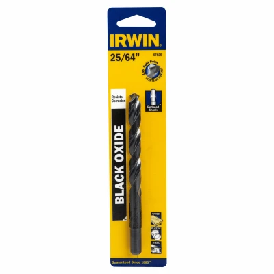 High-Speed Steel Drill Bit, Reduced Shank Jobber Length, 25/64 In.