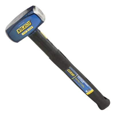 4 Lb. Sledge Hammer With Steel Head And 16 In. Rubber Overlay Handle