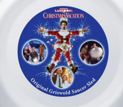 Griswold Christmas Vacation Saucer Snow Sled, 26 Inch Diameter, Durable Plastic