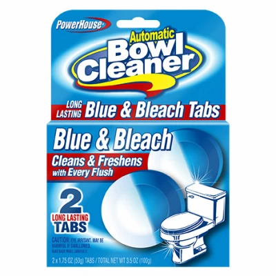 Toilet Bowl Tablets, Blue & Bleach - 2-Ct.