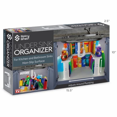 Adjustable Under Sink Kitchen/Bathroom Organizer