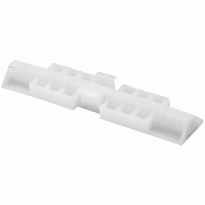 Bi-Fold Door Top Mount Slide Guide, White Nylon, Fits Acme Doors, 7/8 In., 2-Pk.
