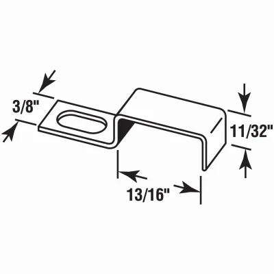 Screen Stretcher Clip with Screws, Aluminum, 12-Pk.