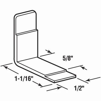 L--Angle Drawer Guides, Plastic, 10-Pk.