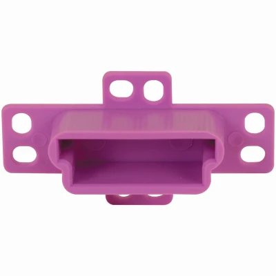 Drawer Track Backplate, Purple Plastic, 1-1/4 In. Opening, 2-Pk.