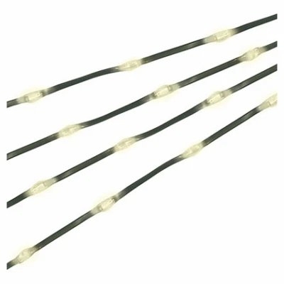 300 Light Emitting Diode Micro Dot Tube Lights with 8 Lighting Functions, Warm White Color, 50 Foot Length
