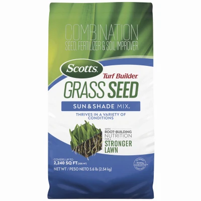 Turf Builder Grass Seed Sun & Shade Mix, 5.6 Lbs.